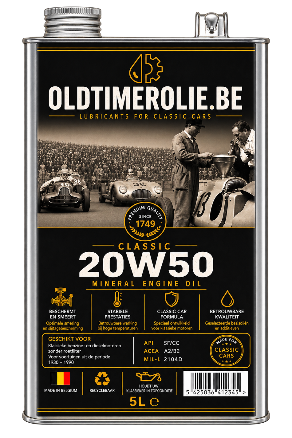 Oldtimerolie.be Classic 20W50